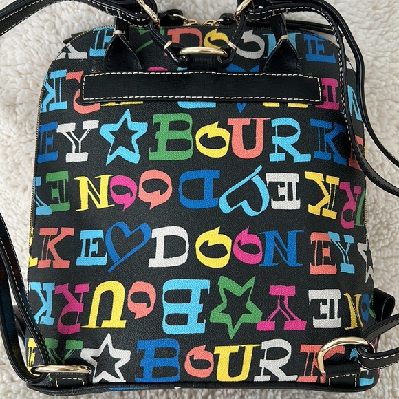 Dooney & Bourke Doodle Pod Backpack Black Multicolor - Picture 9 of 14